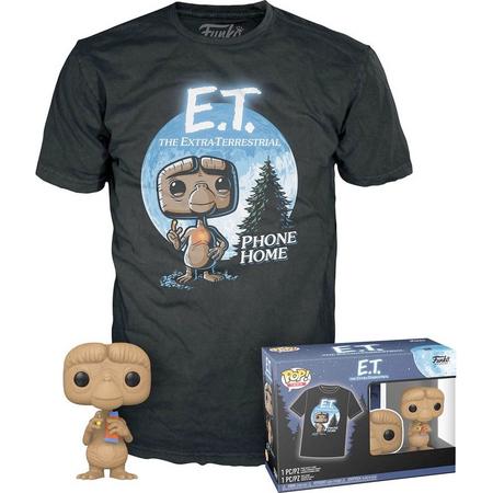 Funko E.T. Verzamelfiguur & Tshirt Set -M- POP! & Tee Box E.T. With Candy Zwart