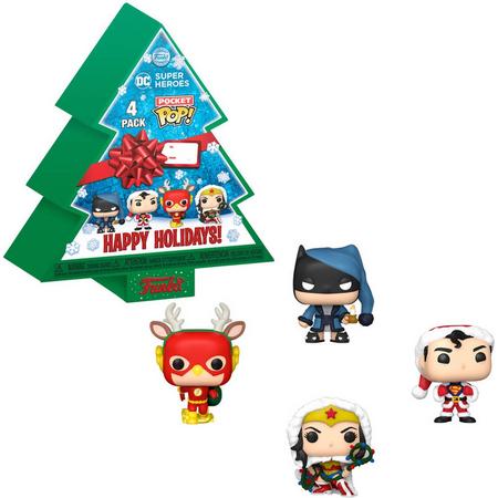 Funko Pocket POP pack 4 figuren DC Comics Happy Holidays