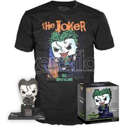  Pop ! DC Super Villains Tee Box maat XL - The Joker Deluxe Grijs