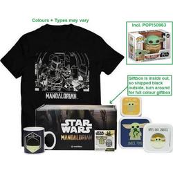   giftbox Star Wars incl. POP!figuur 405 ( The Child) / mok / broodtrommelsetje / pins en t-shirt maat XL