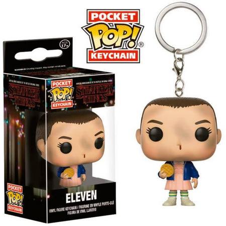 Pocket POP! Keychain: Stranger Things: Eleven w/ Eggo - Actiefiguur