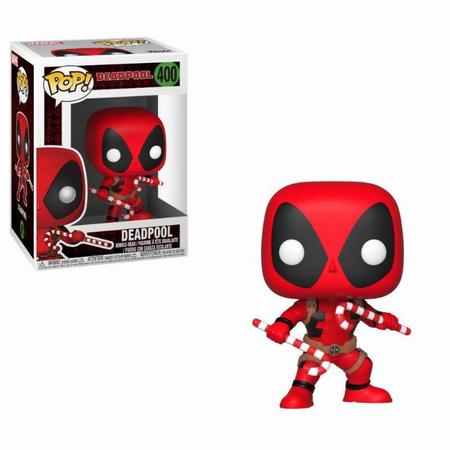 Pop! Marvel: Holiday Deadpool with Candy Canes