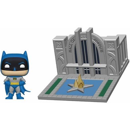 Pop Town Hall of Justice with Batman Vinyl Figure