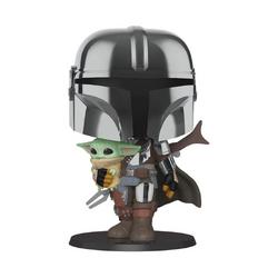 The Mandalorian with The Child - 10 inch   Pop! - The Mandalorian