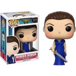 WONDER WOMAN - Bobble Head POP N° 177 - Wonder Woman in Blue Gown