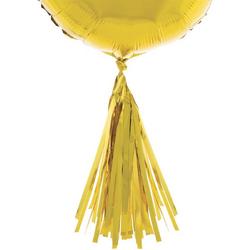 5 pompons voor ballonnen goud