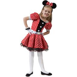 Minnie Mouse kostuum - verkleedkleding - Maat 128