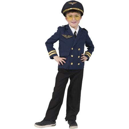 Verkleedpak piloot vliegtuig jongen Pilot Pete 140