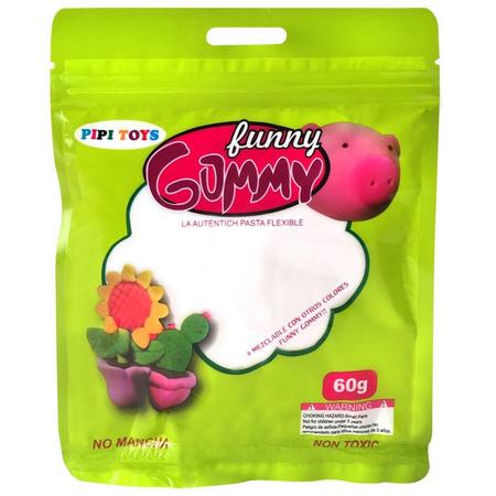 Funny Gummy - Speel Klei 60 Gram - Wit