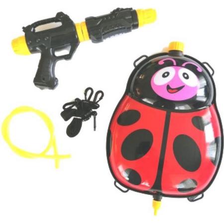 Funny Toys Waterpistool Met Tank 35,5 Cm Rood/zwart 5-delig