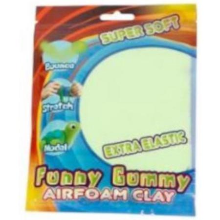Funny Klei Gummy Airfoam Clay Junior 50 Gram Groen