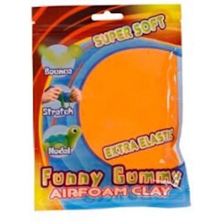 Funny Klei Gummy Airfoam Clay Junior 50 Gram Oranje