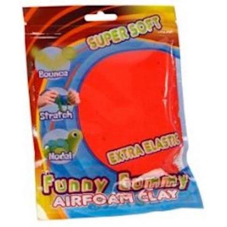 Funny Klei Gummy Airfoam Junior 55 Gram Rood