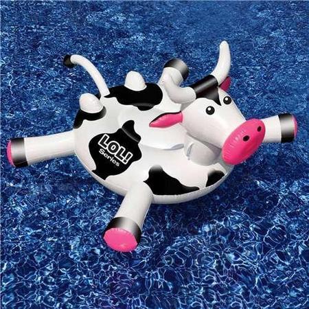 Funshine Crazy Cow Luchtmatras - Luchtbed Hoogte: 79cm  Breedte: 130cm  Diepte: 150cm