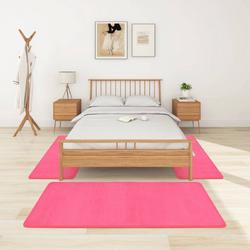 Furniture Limited - Bedtapijten shaggy hoogpolig 3 st roze