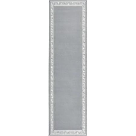 Furniture Limited - Tapijtloper 80x300 cm BCF grijs met motief