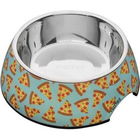 FUZZYARD Pizza Bowl Lyf M - 13 x 6 cm - voor hond