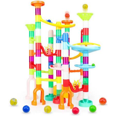 Knikkerbaan - XL 105 delig - Ballenbaan - Incl. 30 Knikkers - Super Cadeau Set- Speelgoed voor Kinderen - Verjaardagscadeau