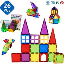 Magnetisch Speelgoed - Voordeelset 26 Stuks - Magnetische bouwstenen - Veilig Voor Kinderen - Magna Tiles - Magnetisch Speelgoed - Stimuleer Creativiteit - Bouwset met magnetische blokken