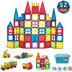 Magnetisch Speelgoed - Voordeelset 52 Stuks - Magnetische bouwstenen - Veilig Voor Kinderen - Magna Tiles - Magnetisch Speelgoed - Stimuleer Creativiteit - Bouwset met magnetische blokken
