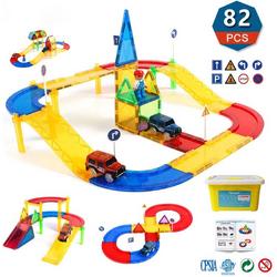 Magnetisch Speelgoed - Voordeelset 82 Stuks - Magnetische bouwstenen - Veilig Voor Kinderen - Magna Tiles - Magnetisch Speelgoed - Stimuleer Creativiteit - Bouwset met magnetische blokken