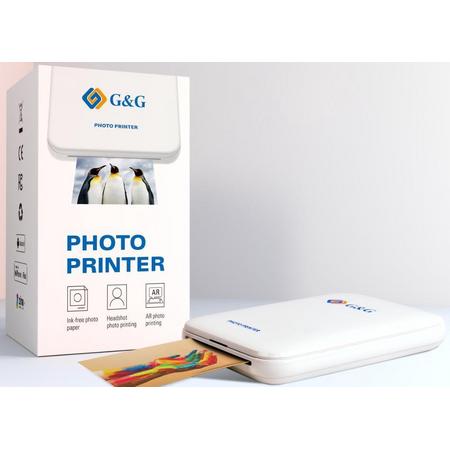 G&G Pocket foto printer (fotoprinter werkt met zinkpapier)