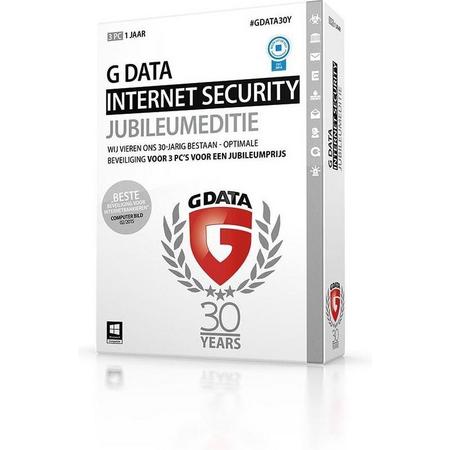G Data Internet Security 2015 Jubileum Editie - 3 Gebruikers - Nederlands / Windows