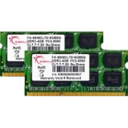 G.Skill FA-8500CL7D-8GBSQ 8GB DDR3 SODIMM 1066MHz (2 x 4 GB)