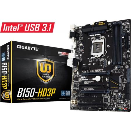 Gigabyte GA-B150-HD3P moederbord LGA 1151 (Socket H4) Intel® B150 ATX