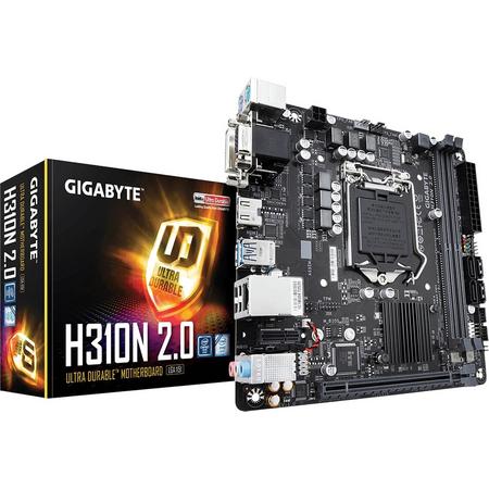 Gigabyte H310N 2.0 moederbord LGA 1151 (Socket H4) Mini ITX Intel H310 Express