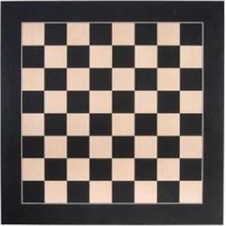 Schaakbord zwart esdoorn ingelegd 40x40 cm