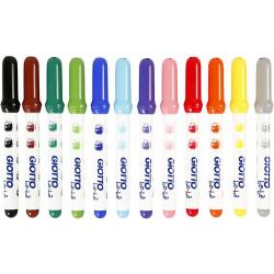 Stiften, lijndikte: 1-3 mm, d: 5 mm, kleuren assorti, 12stuks