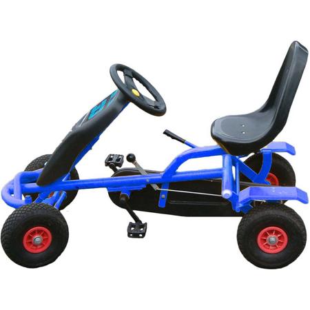 Junior Go-Cart - Skelter - Doortrapper - Blauw