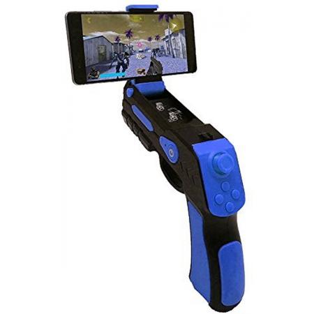 Augmented reality gun blaster zwart/blauw - voor IOS/Android