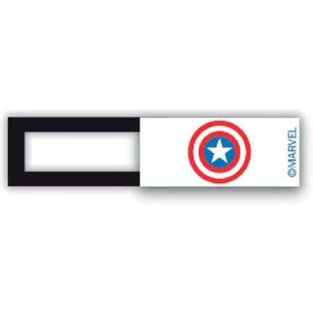 Webcam cover - licentie™ - Captain America 01 -wit