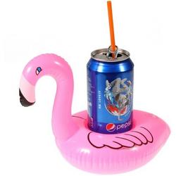   Flamingo Opblaasbare bekerhouder - Roze