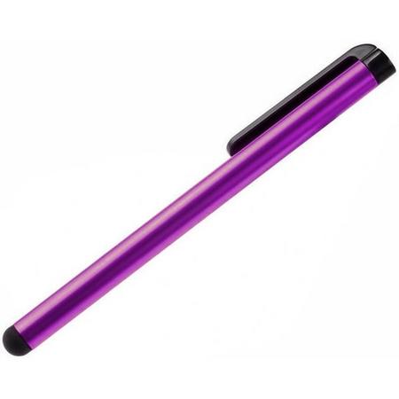 GadgetBay Stylus pen voor iPhone iPod iPad pennetje Galaxy styluspen - Paars