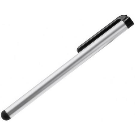 GadgetBay Stylus pen voor iPhone iPod iPad pennetje Galaxy styluspen - Zilver