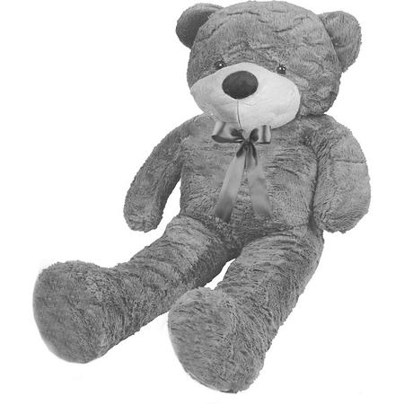 XXL Mega Teddybeer - Knuffel Beer grijs - Grote Reuze Pluche Knuffelbeer - Teddy bear als cadeau / valentijn