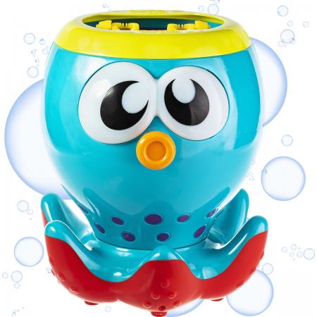 Gadgy® - Bellenblaasmachine Octopus - Automatische bellenblaasmachine met verlichte ogen - Inclusief bellenblaas vloeistof – 20 cm.