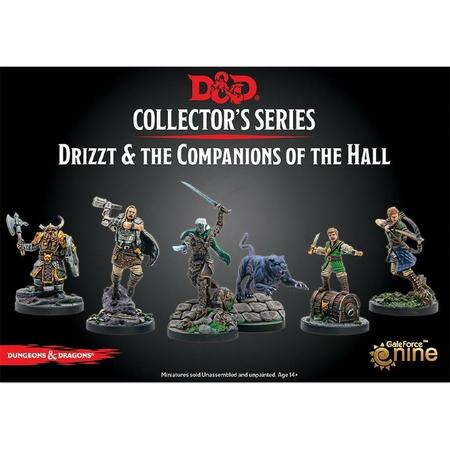 DUNGEONS & DRAGONS COLLECTORS SERIES: DRIZZT & THE COMPANIONS OF THE HALL (6 FIGURE SET)
