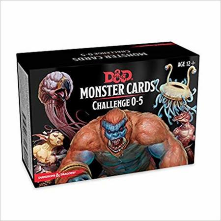 Dungeons & Dragons Spellbook Cards - Monsters 0-5 - D&d Accessory