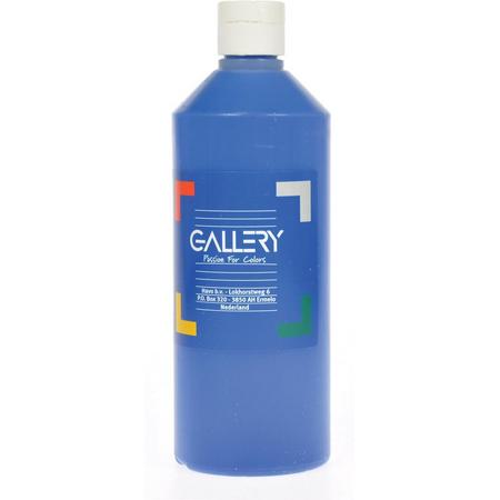 17x Gallery plakkaatverf, flacon van 500 ml, donkerblauw