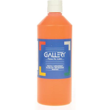 17x Gallery plakkaatverf, flacon van 500 ml, oranje