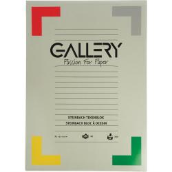Gallery Steinbach tekenblok, gekorreld, ft 29,7 x 42 cm (A3), 250 g/m², blok van 20 vel 10 stuks