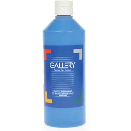 Gallery plakkaatverf flacon van 500 ml blauw