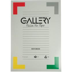 Gallery schetsblok, ft 29,7 x 42 cm (A3), 180  g/m², blok van 50 vel 5 stuks