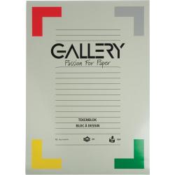 Gallery tekenblok, extra zwaar houtvrij papier, 190 g/m², ft 29,7 x 42 cm (A3), blok van 20 vel 10 stuks