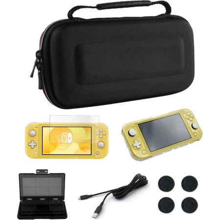 Nintendo Switch case - Nintendo switch accessoires - Gratis Screenprotector - Gamecard case - Usb Kabel - Thumb grips - Hardcase