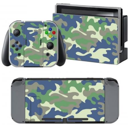 Nintendo Switch Console Skin – Green Cammo